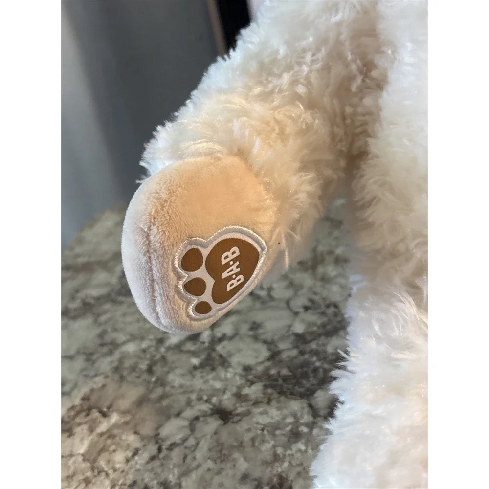 Build-A-Bear Vanilla Cuddly Lamb Sheep Plush Stuffed Toy Eyelashes Retired 2018